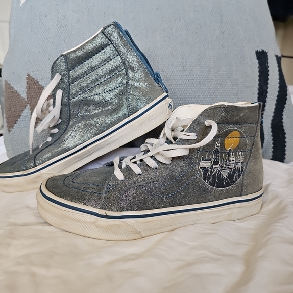 Harry Potter Vans collaboration sparkly high tops! Sz 5. EUC - Picture 11 of 14